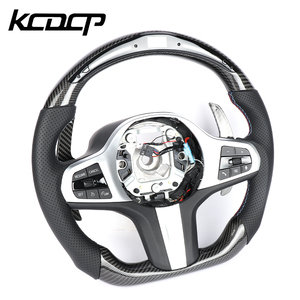Volant en fibre de carbone LED compatible avec BMW G20 G28 G29 G30 G32 G38 G11 G12 G05 G01 G02 M2 M3 M4 M5 M6 M8 X1 X2 X3 X4 X5 X6 X7 - Product Image 3
