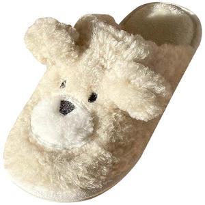 Chaussons d'intérieur Cixi pour femmes <span class=keywords><strong>2022</strong></span>, en coton, avec oreilles de mouton en fourrure douce, nouvelle collection hiver, vente en gros - Product Image 5