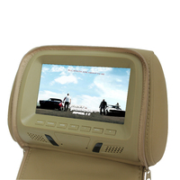 Moniteur d'appuie-tête de voiture TFT LCD 7 pouces avec télécommande et résolution RGB 800x480, ajustement universel pour siège arrière