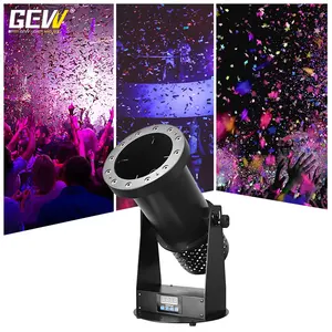 GEVV Canon à confettis électrique 12x3w Led Confetti Gun Machine For Dj Clubs Stage Wedding Effect