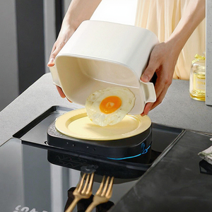 Cuisinière électrique domestique fendue avec bouton réglable chauffant, marmite à ragoût de 2L, cuisson électrique pour une <span class=keywords><strong>personne</strong></span>, <span class=keywords><strong>cuiseur</strong></span> à riz instantané pour nouilles - Product Image 3