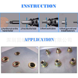 Zinc Plated Carbon Steel Flat Head <b>Rivet</b> <b>Nut</b> Set 320Pcs Inch Thread Inserts For Sheet Metal General Industry - Product Image 2