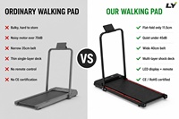 Caminadora Plegable para Debajo del Escritorio, para Oficina en Casa, Motor de 1.5HP, Cinta de Correr con Absorción de Impactos, Carga Máxima 100kg