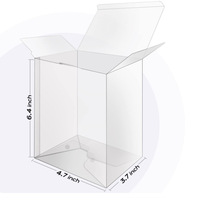 Boîte en plastique transparente pliable personnalisée, plateau d'emballage en PET, PP, PVC, boîte cadeau et artisanale jetable pour cosmétiques