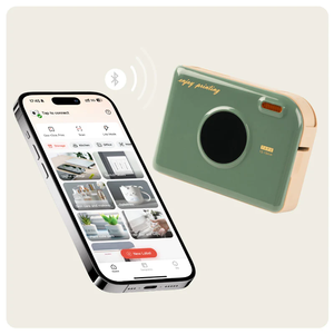 Phomemo เครื่องพิมพ์ฉลาก A30เครื่องพิมพ์แบบถ่ายโอนความร้อนเครื่องทำฉลากแบบย้อนยุคเครื่องพิมพ์สติกเกอร์รูปฟันสีฟ้าสำหรับตกแต่ง - Product Image 4