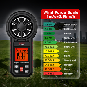 Anemómetro Digital Portátil GVDA GD5005 con 8 Aspas, Pantalla LCD, 6 Unidades de Medición, Función de Retención de Datos, Alta Resolución, Velocidad del Viento, Flujo de Aire, Temperatura, Humedad, OEM - Product Image 6