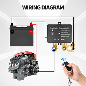 สวิตช์<span class=keywords><strong>ต</strong></span>ัดการเชื่อมต่อแบ<span class=keywords><strong>ต</strong></span>เตอรี่ 12V 24V 240A สวิตช์<span class=keywords><strong>ต</strong></span>ัดไฟระยะไกลสำหรับรถยนต์ <span class=keywords><strong>รถ</strong></span><span class=keywords><strong>พ่วง</strong></span> และรถบรรทุก พร้อมไฟแสดงสถานะ LED - Product Image 5
