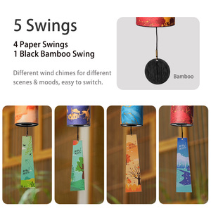 Campanas de viento curativas de energía Hluru, papel especial, 9 notas, cuerda de viento, recuerdo, meditación, decoración del hogar, regalo de instrumento Musical - Product Image 3