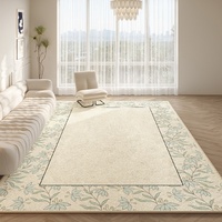 Tapis moderne sur mesure en fausse laine imprimé grand format, design 3D, tapis de salon lavable, tapis de sol