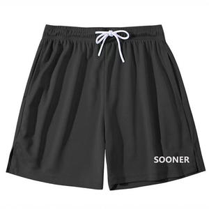 Americana básica cor sólida malha Shorts Quick Dry Basketball Shorts esportes para homens - Product Image 3