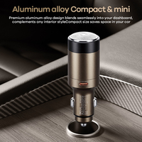 REMAX CC13 Chargeur de voiture 2 en 1 en alliage d'aluminium, rasoir électrique portable, rasoir de voyage, charge rapide 30W, adaptateur secteur de voiture Type-C
