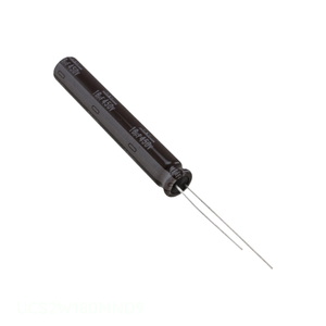 Condensateur radial à traversage de circuit (TH) en aluminium, 18 µF, 20 %, 450 V, référence UCS2W180MND9 du fabricant Channel - Product Image 1