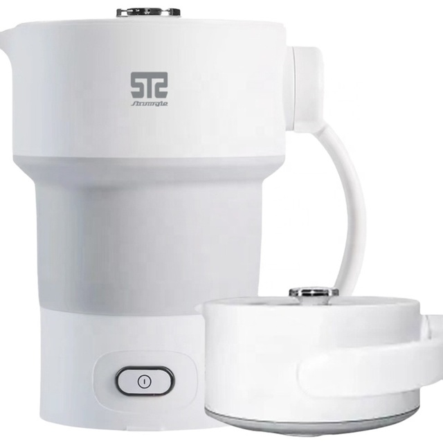 Portable 600ml Silicone Electric Kettle Travel-friendly Foldable Mini Kettle Mechanical Electric Kettle Water Purifier Cordless