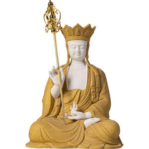 Terra tibetana re Bodhisattva casa statue di Buddha ornamenti nuovo stile cinese soggiorno ecologico artigianato in ceramica - Product Image 5