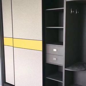 Modern Adjustable Eco-Friendly Bedroom Furniture Set with Mobile Door <b>Wardrobe</b> for Hotel & Villa Use - Product Image 3