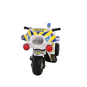 Elektrikli sürüş bisiklet çocuk oyuncak polis motosiklet ile Alarm lambası