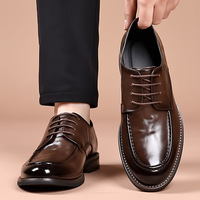 Übergrößen Herren Oxford Schnürschuhe mit Weitem Schaft, Plateauschuhe für Business, Hochzeit und Alltag, OEM ODM Unterstützung, Großhandel