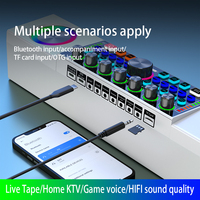 SY8 équipement sonore haut-parleur carte son avec double Microphone sans fil ktv livestream maison famille KTV studio karaoké