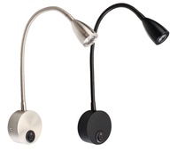 Nouveaux produits transfrontaliers : Lampe murale LED de chevet et de lecture pour tête de lit, style hôtelier, avec bras articulé flexible