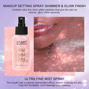 Spray <span class=keywords><strong>Fijador</strong></span> de <span class=keywords><strong>Maquillaje</strong></span> de Larga Duración con Brillo USHAS Acabado Luminoso Resplandeciente - Product Image 3