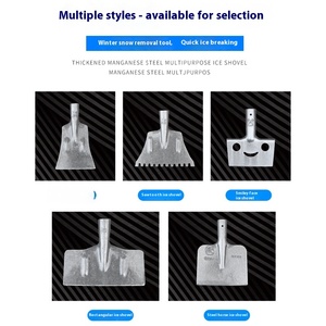 Pala rompighiaccio, coltello per la pulizia, pala antighiaccio, strumento per la rimozione della neve da strada, pala da neve per uso domestico, Push Board da neve - Product Image 4