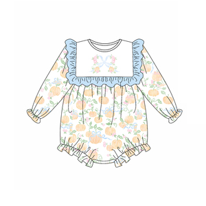 Preorder autunno fiocchi di zucca vestiti per bambini abiti da bambina con volant vestito per bambina pagliaccetto per bambini abbinamenti di vestiti per bambini - Product Image 4