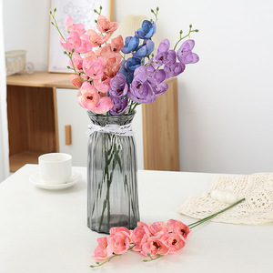 Orquídea Artificial Phalaenopsis <span class=keywords><strong>de</strong></span> 9 Cabezas LUYI para Decoración <span class=keywords><strong>de</strong></span> Bodas, Flores Decorativas y <span class=keywords><strong>de</strong></span> Guía - Product Image 1