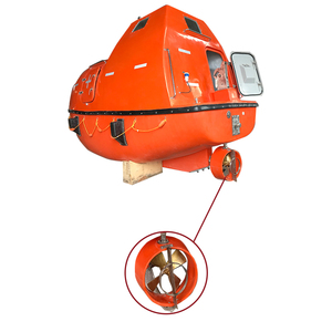 Bateau de sauvetage entièrement fermé en fibre de verre pour navires de marchandises/navires de transport de marchandises, plateformes offshore, capacité de charge de 26 personnes, à flottaison par gravité - Product Image 5