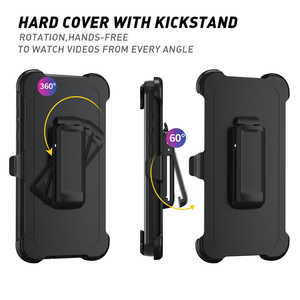 Nouveaux produits 2025 Étui de téléphone pour Samsung Galaxy A55 Coque arrière antichoc avec charge sans fil Protection <span class=keywords><strong>4</strong></span> en 1 (Noir) - Product Image 3