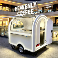 Mini-remorque alimentaire personnalisée pour la rue, camion de restauration pour beignets et crêpes, avec cuisine complète et salle de bain, remorque alimentaire vintage