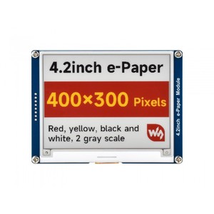Écran e-Paper de 4,2 pouces (G), écran e-ink, 400x300, Rouge/Jaune/Noir/Blanc, Interface SPI - Product Image 6