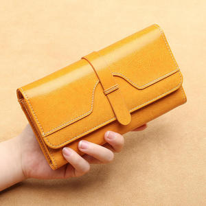 AndoBag Vintage Long <b>Wallet</b> for <b>Women</b> Genuine Cow Leather <b>Card</b> Holder Large Capacity Clutch Bags Fashion Coin Purse - Product Image 4