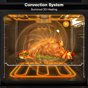 60cm Built-in Knob Digital Control Smart Single Wall Oven Steam/Convection, 4/6/9/10 Functions Built in Gas and Built-in Ovens 6 - Product Image 5