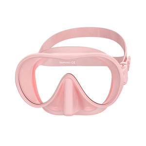 Nuevo Kit de buceo de <span class=keywords><strong>apnea</strong></span>, gafas de silicona líquida personalizadas con lentes de vidrio templado, esnórquel húmedo ecológico, dos tesoros - Product Image 2