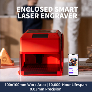 Easy to Use Laser <strong>Engraver</strong> for Metal Wood Acrylic 3/5/10W <strong>Mini</strong> Enclosed Smart Blue Laser Cutter - Product Image 2