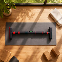 Barre de traction télescopique multifonctionnelle réglable pour usage domestique, équipement de fitness durable pour intérieur