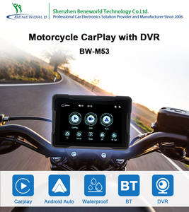 Motosiklet GPS navigasyon sistemi kablosuz CarPlay ile 5 inç dokunmatik ekran/Android oto motosiklet için IPX7 su geçirmez - Product Image 2