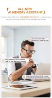 Lunettes intelligentes AI avec caméra HD 800W MD03 Vidéo Navigation intelligente alimentée par l'IA Traduction en temps réel Assistant personnel Portable