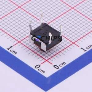 DTSHW-67N-V-B Tactile Switch Through hole,6.2x6.3mm Switch Single Pole Single Throw Round Button Through Hole 6.2mm - Product Image 2