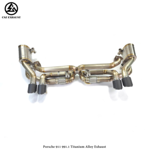 ท่อไอเสียคุณภาพสูง CSZ สำหรับ 991.1 Carrera/Targa 3.4L 3.8L ไทเทเนียม Axleback แบบ Catback - Product Image 2