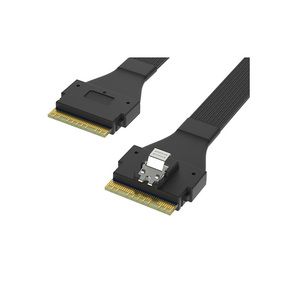 QSFP-40G QSFP-DD 200กรัมถึง2 * QSFP28 DAC Q4S56-200G PVC/LSZH0.5m-5เมตรสายเคเบิลประกอบสายไฟ - Product Image 1