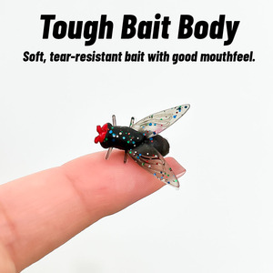 Leurre de pêche biomimétique souple pour eaux moyennes, appât insecte pour la pêche à la mouche en eau douce - Product Image 5