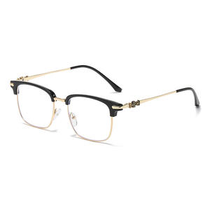 <span class=keywords><strong>Lunettes</strong></span> de Vue Unisexe <span class=keywords><strong>Tendance</strong></span> <span class=keywords><strong>2022</strong></span>, Monture Métallique Anti-Lumière Bleue, Style Personnalisé - Product Image 1