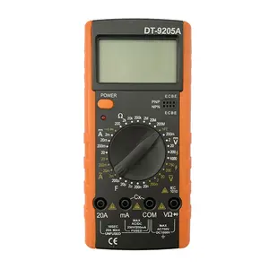 Prezzo basso Cina TOP 10 CE Elettrico DT9205A prezzo di Manuel bd AVO DMM Multitest Multi meter DT9205 multimetro digitale