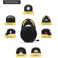 Casquette de baseball personnalisée à 5 panneaux, fabricant de casquettes, coton, course à pied, sport, gorras, casquette de baseball pour hommes, logo brodé 3D, chapeaux personnalisés