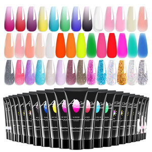 30ml 9 Color Poly Gel <b>Nail</b> <b>Extension</b> Builder Gel UV <b>Nail</b> Care Building Glue for Salon <b>Nail</b> Art - Product Image 1
