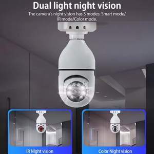 E27 Bóng đèn Hidden Camara de seguridad verborgen foco Camara Wifi 360 cam CCTV Camera an ninh không dây thông minh ánh sáng bóng đèn máy ảnh - Product Image 6