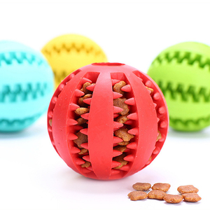 Jouets distributeurs de friandises pour animaux de compagnie, jouets durables en caoutchouc pour nettoyer les <span class=keywords><strong>dents</strong></span> <span class=keywords><strong>des</strong></span> chiots, balles à friandises pour <span class=keywords><strong>chien</strong></span> anti-ennui - Product Image 4