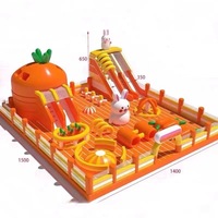 Château gonflable commercial d'extérieur pour enfants, avec toboggan, pour fêtes et événements