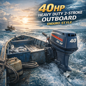 Moteur hors-bord 2 temps 2 cylindres 40 CV Marine Power E40XMHL, modèle 2026, en promotion, pour bateaux de pêche et bateaux de patrouille - Product Image 4